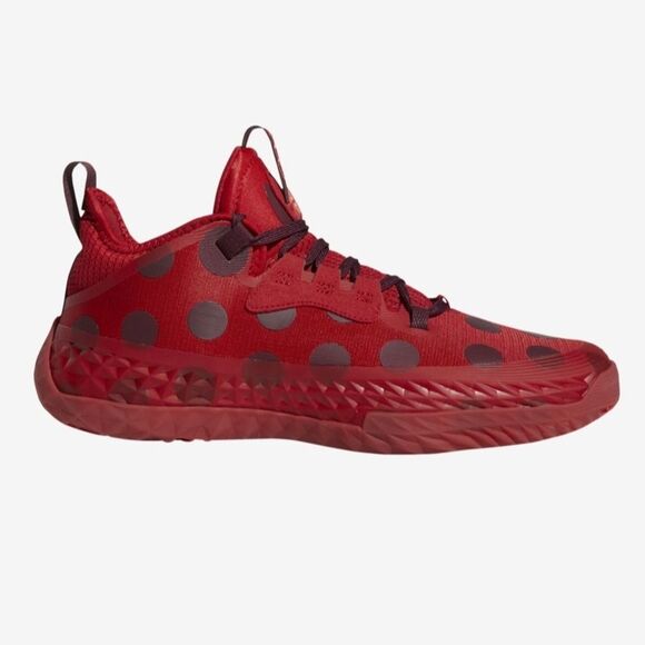 Adidas Harden Red Polka Dot Athletic Shoes Sneakers